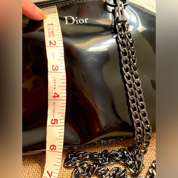 Authentic Dior Beauty bag/ new gunmetal, Crossbody chain with additional pouch - Picture 11 of 14